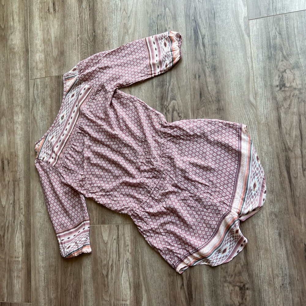 Pink Patterned Women's Jumpsuit - Picture 3 of 13